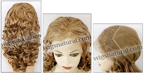 Silk Top Lace Front Wig, or lace front wig, Virgin European hair, virgin Brazilian hair, or virgin Asian hair, VWLF-MGBlond-BodyCurl-14HL10N-24