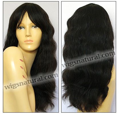 Remy Human Hair Wig HR-BRZ STRAIGHT, Sister Wig Brand, Color shown natural