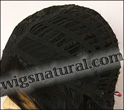 Remy Human Hair Wig HR-REMY NEW PARTNER, Sister Wig Brand, Color shown 1B