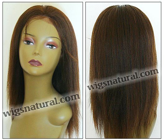 Thin skin full lace wig, remy human hair, style WNTS-LY-M2x4x6-18, Custom