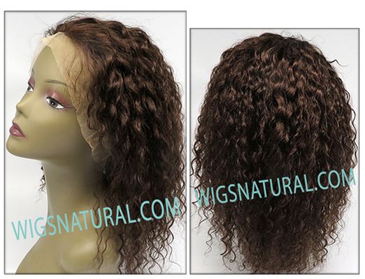 Thin skin full lace wig, remy human hair, style WNTS-TCurl-M2x4x6-18, Custom
