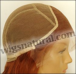 Ukrainian virgin hair glueless lace wig, Russian virgin hair glueless lace wig, wig style URGL-Copper-SStraight-M26x25HL25-22