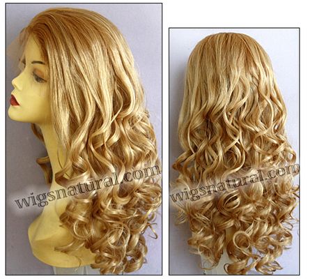 Ukrainian virgin hair lace wig, Russian virgin hair lace wig, wig style UR-GBlonde-bodyCurl-14-26