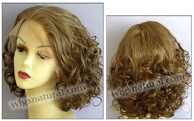 Ukrainian virgin hair lace wig, Russian virgin hair lace wig, wig style UR-MBlond-VinCurl-11NHL10-18