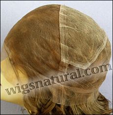 Ukrainian virgin hair lace wig, Russian virgin hair lace wig, wig style UR-MBlond-VinCurl-11NHL10-18