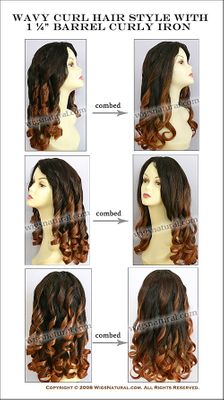 Wavy Curl Hairstyle - with 1 ¼” Barrel Curly Iron Wavy Curl Hairstyle - with 1 ¼” Barrel Curly Iron