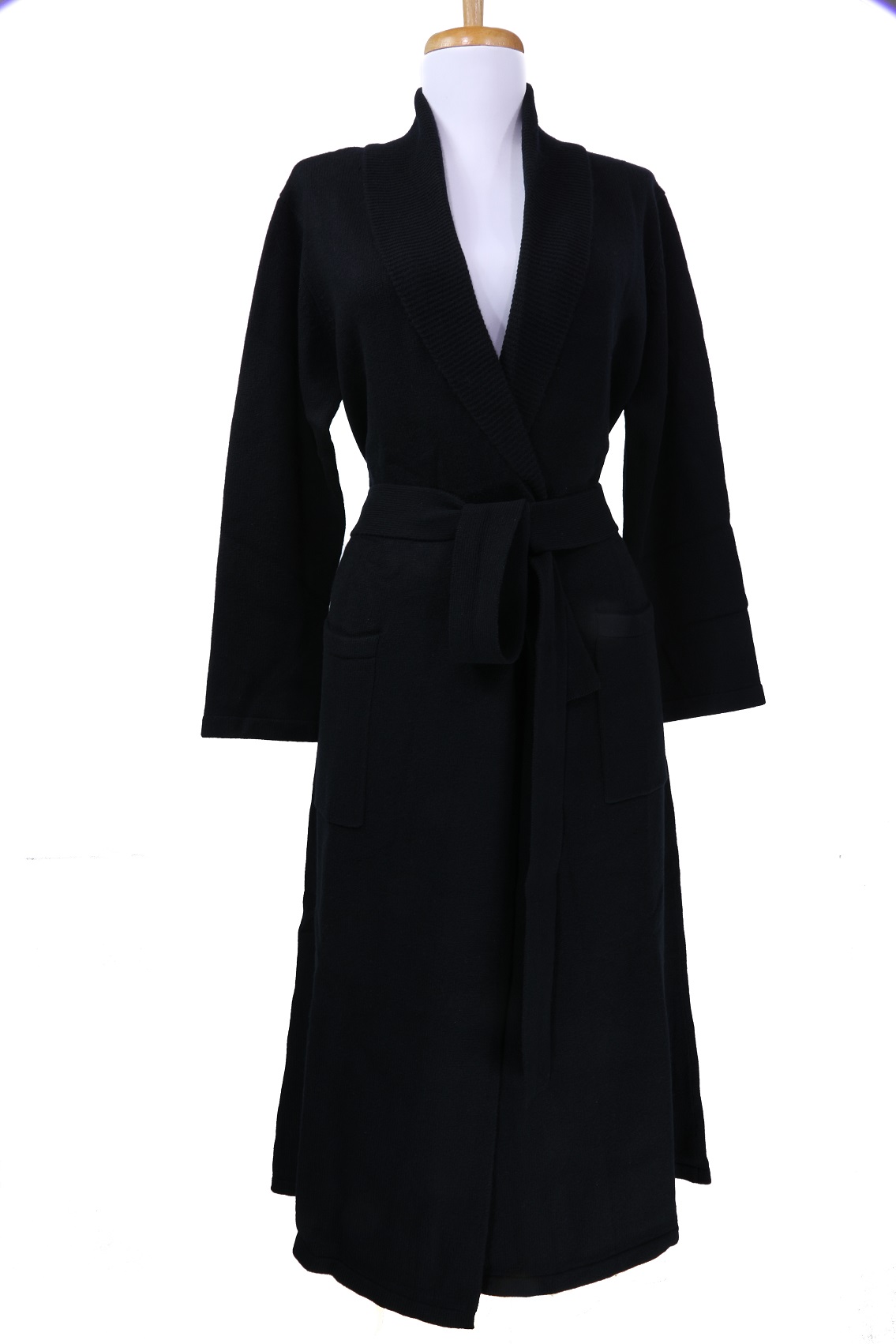 chinese dress ladies Long black robe lace, nightgown and robe, black dressing gown, nightgo –  BellaDonnaUa