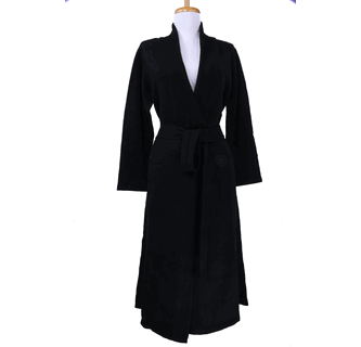 ladies dressing gown black Black Square Rhinestone Mesh Midi Dress