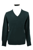 Men's V-neck Cashmere Sweater (Dark Green)