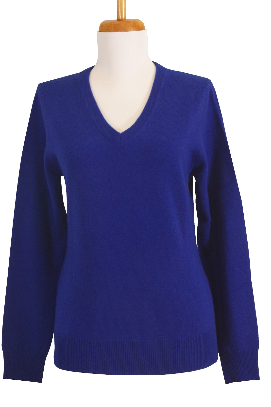 royal blue v neck sweater women's