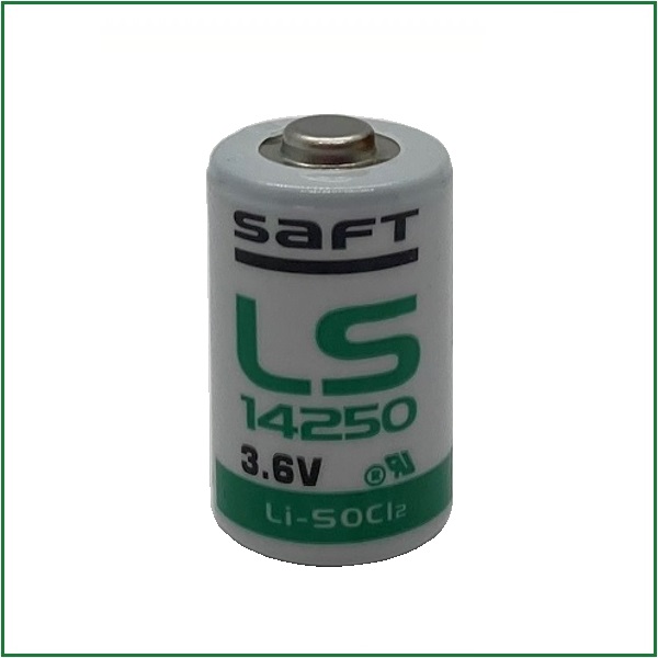 Saft LS14250, 3.6 Volt 1200mAh 1/2AA Lithium Battery, NSN 6135016694691