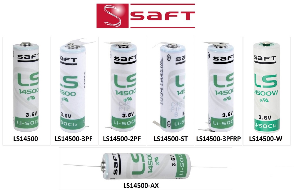 Saft LS14500 "AA" Lithium Batteries