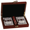 Rosewood Case Dice and Card Set Rosewood Case Dice and Card Set