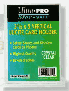 1/2 3 1/2x5 1/8 Vertical Lucite Card Holder
