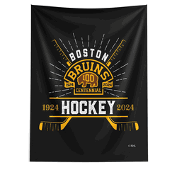 100th Anniv Fanatic Boston Bruins Printed Wall Hanging