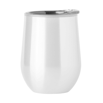 11oz Blank White Plastic Wall Stainless Tumbler
