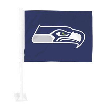 (2 PACK) Seattle Seahawks Car Flag Large 1pc 11