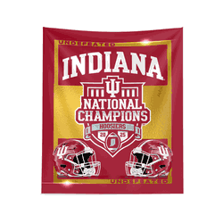 2025 NCAA Football Championship Indiana Hoosiers Dominator Wall Hanging 34x40 inches