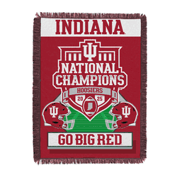 2025 NCAA Football Championship Indiana Hoosiers Glory Woven Tapestry 48x60 inches
