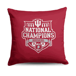 2025 NCAA Football Championship Indiana Hoosiers Manifest Throw Pillow 18x18 inches