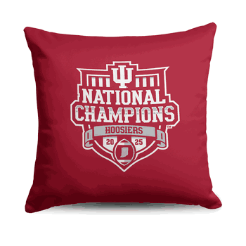 2025 NCAA Football Championship Indiana Hoosiers Manifest Throw Pillow 18x18 inches