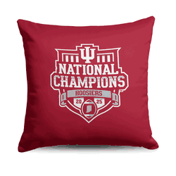 2025 NCAA Football Championship Indiana Hoosiers Manifest Throw Pillow 18x18 inches
