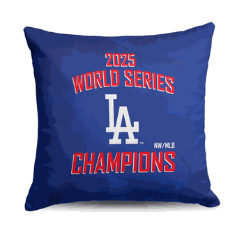 2025 World Series Championship Los Angeles Dodgers Bush League Throw Pillow 18x18 inches