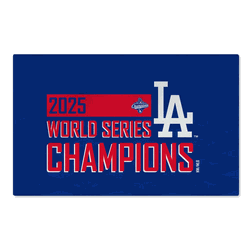 2025 World Series Championship Los Angeles Dodgers Dig In Washable Rug 20x32 inches
