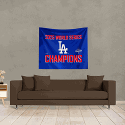 2025 World Series Championship Los Angeles Dodgers Dinger Wall Hanging 34x40 inches