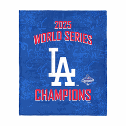 2025 World Series Championship Los Angeles Dodgers Five Tool Silk Touch Throw Blanket 50x60 inches