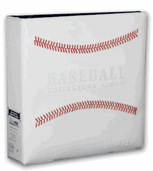 3 Inch Baseball Album - White Stitched - Ultra Pro