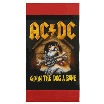 AC/DC Give Em A Bone Microfiber Beach Towel 30x60 inches
