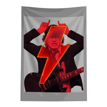 AC/DC Power Of Angus? Wall Hanging Tapestry 24�36 inches