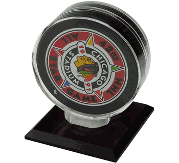 Acrylic Base Hockey Puck Holder