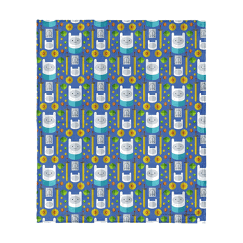 Adventure Time Finn Repeat Silk Touch Throw Blanket 50x60 inches
