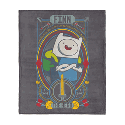 Adventure Time Finn The Hero Silk Touch Throw Blanket 50x60 inches