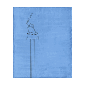 Adventure Time Jake Let's Ride Silk Touch Throw Blanket 50x60 inches