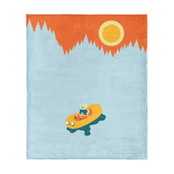 Adventure Time On An Adventure Silk Touch Throw Blanket 50x60 inches