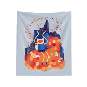 Adventure Time Spirit World Printed Wall Hanging 34x40 inches