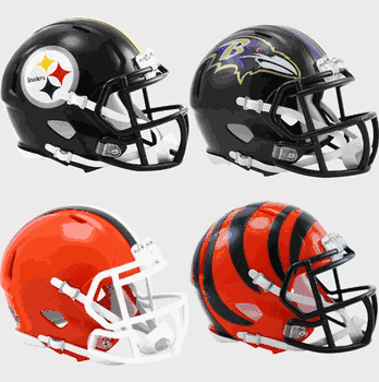 AFC North Riddell Replica SPEED Mini Helmet Set