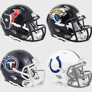 AFC South Riddell Replica SPEED Mini Helmet Set