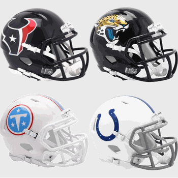 AFC South Riddell Replica SPEED Mini Helmet Set