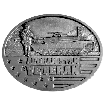 Afghanistan Veteran Enameled Belt Buckle