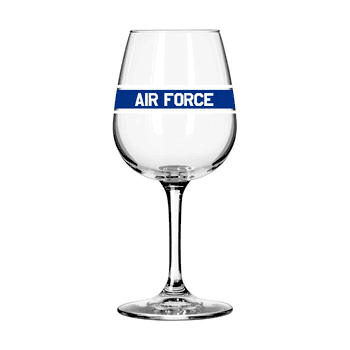 Air Force Falcons 12oz Stripe Stemmed Wine Glass
