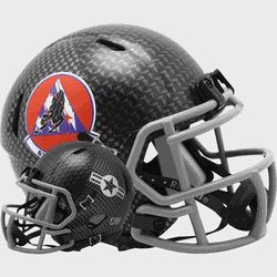 Air Force Falcons NCAA Mini Speed Football Helmet 63rd Fighter Squadron