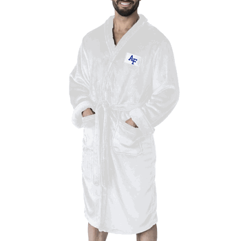 Air Force Falcons NCAA White Out Silk Touch Robe Large/XLarge