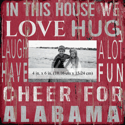 Alabama Crimson Tide 10x10 In This House Frame