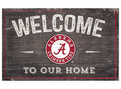 Alabama Crimson Tide 11X19 Welcome to Our Home Sign