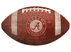Alabama Crimson Tide 12" Football Shaped Sign