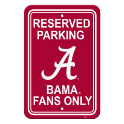 Alabama Crimson Tide 12" X 18" Plastic Parking Sign